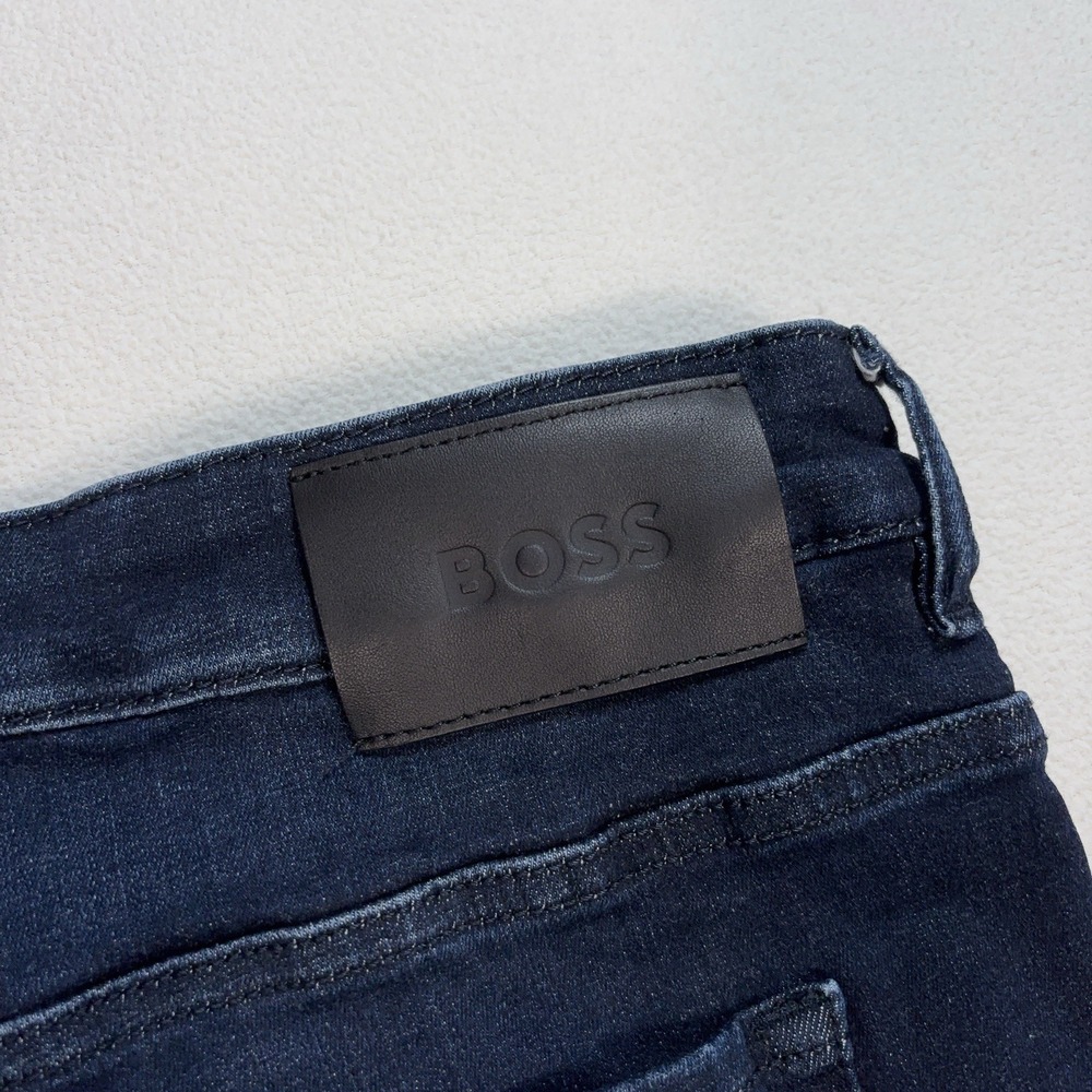 Boss Delaware 3-1 Slim Fit Jeans Men's 42x34 Blue Stretch Tapered Denim - Picture 7 of 16
